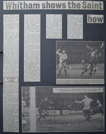 Whitham shows the Saint how - 20 November 1971